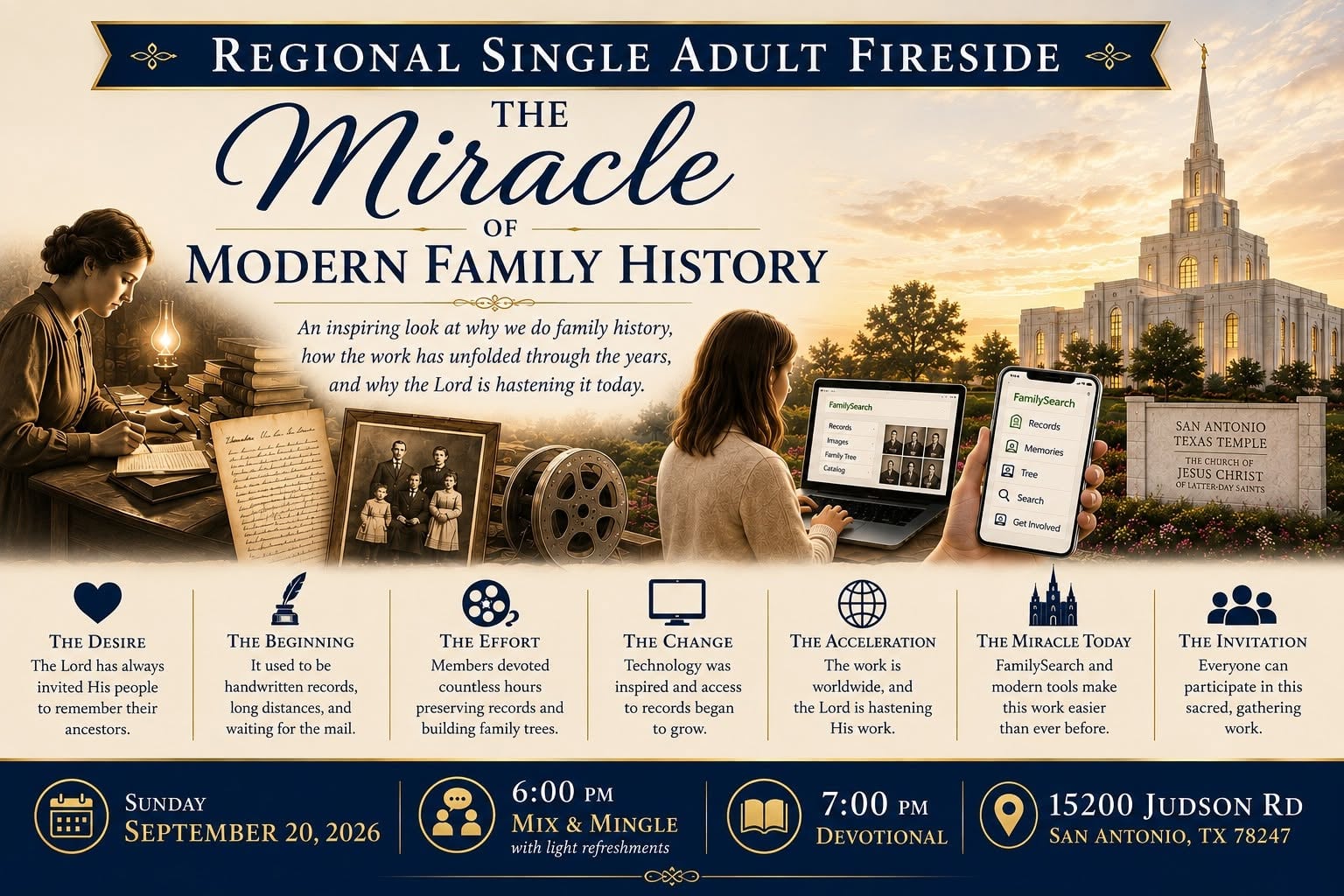 Regional Single Adult Fireside flier